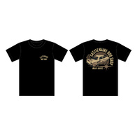 Castlemaine Rod Shop T-Shirt - WAR-BIRD Enlist - BLACK 