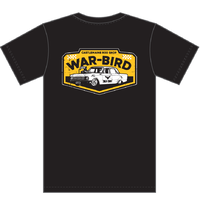 Castlemaine Rod Shop T-Shirt - WAR-BIRD Shield