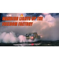 WARBIRD lights up the Freedom Factory with Cleetus behind the wheel. 